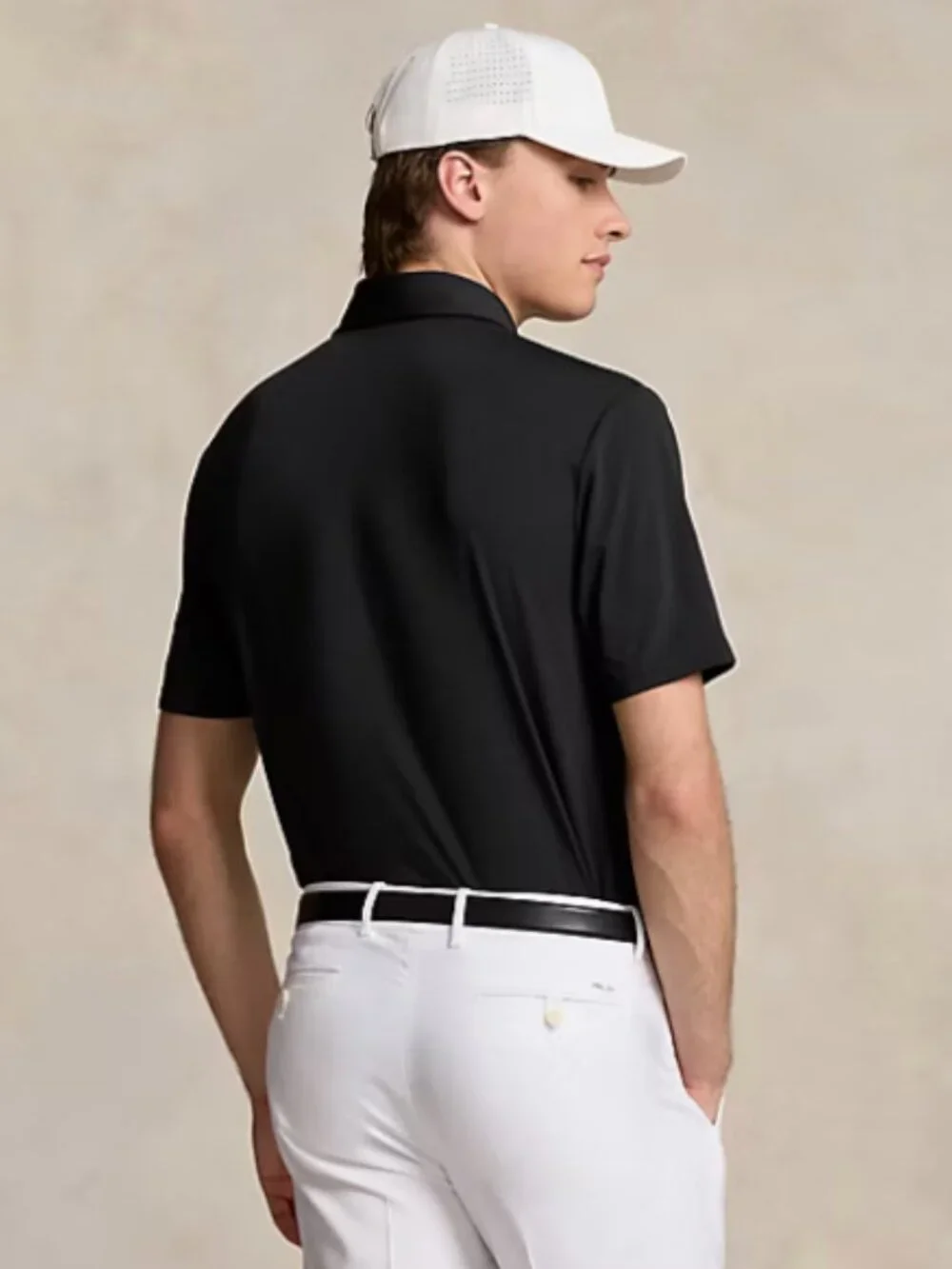 NEW RLX RALPH LAUREN Classic Fit Performance Polo Shirt Short Sleeve Black M